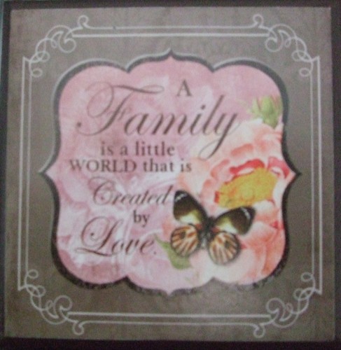 Shabby chic mini holzplakette - shabby,
