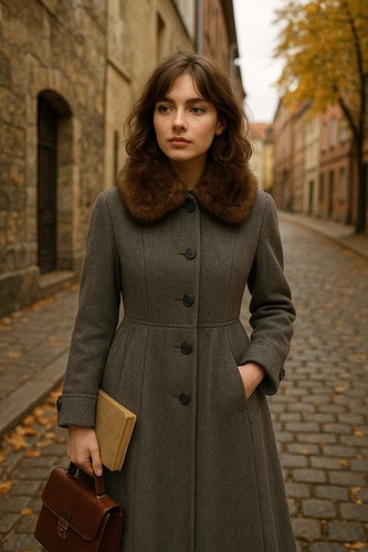 Vintage wollmantel - vintage,