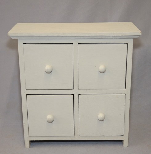 Shabby chic miniatur - kommode,