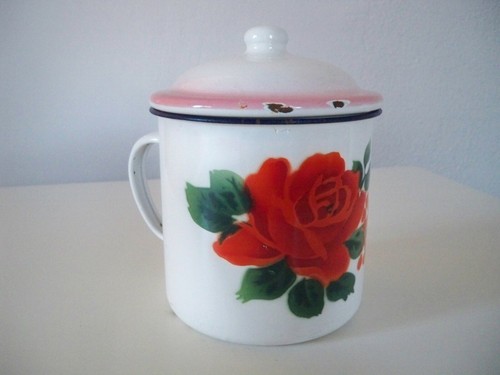 Milchtopf ostalgie ddr emaile - ddr,