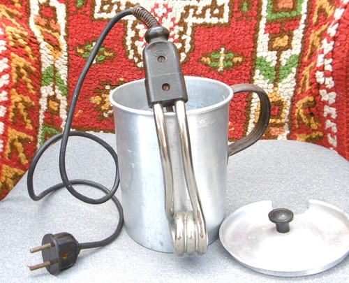 Shabby chick aluminium topf - aluminium,
